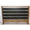 Image 1 : Four Hands Sean King-Size Headboard w/ Reclaimed Wood Frame & Metal Horizontal Slats 81"x6"x57"H