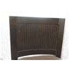 Image 2 : Indo Puri Wooden Barstool w/ Upholstered Seat & Footrest 18"x17"x41"H