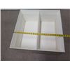 Image 8 : Roberta Schilling Magazine/Book Storage w/ Matte Finish & Gray Wash Wood Finish 23"x23"x10"