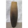Image 1 : 18-Karat Hombre Wood Vase w/ Horizontal Grooved Lines 20"H