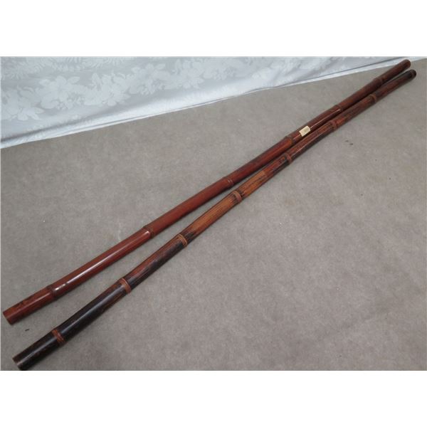 Qty 2 Stalks Red Large Bamboo 80"L