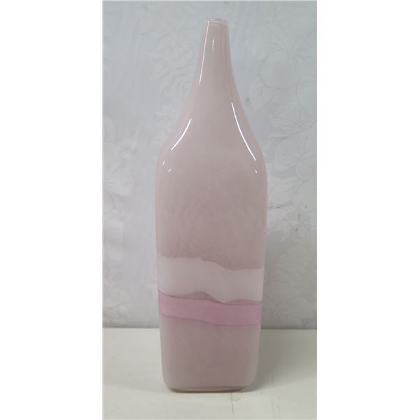 Cyan Design Pink Hombre Square Glass Vase 4"x4"x14"H