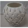 Image 1 : White 18-Karat Brand Ceramic Hive Vase 7"dia, 8"H