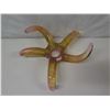 Image 2 : Global Views Art Glass Starfish Votive Candle Holder 13"dia, 4"H