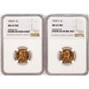 Image 1 : Lot of (2) 1939-S Lincoln Wheat Cent Coins NGC MS67RD
