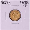 Image 1 : 1878-S $2 1/2 Liberty Head Quarter Eagle Gold Coin