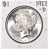 Image 1 : 1922-D $1 Peace Silver Dollar Coin
