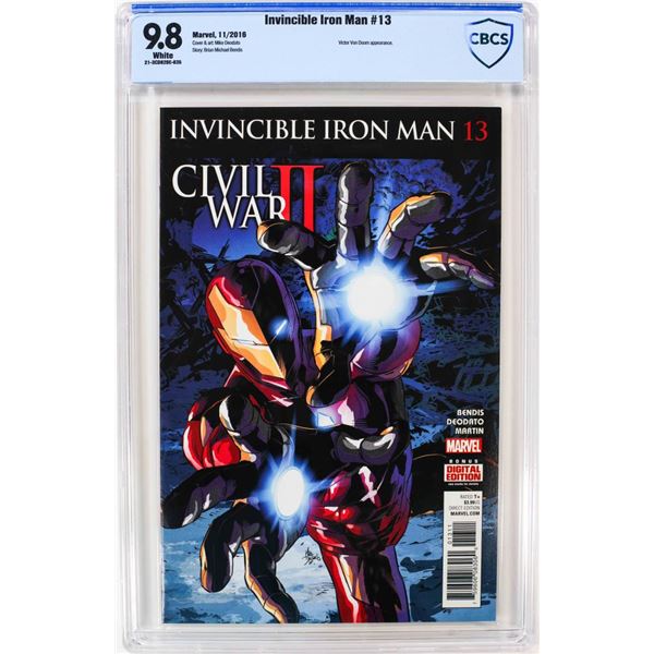 Marvel Comics Invincible Iron Man #13 Comic Book CBCS 9.8