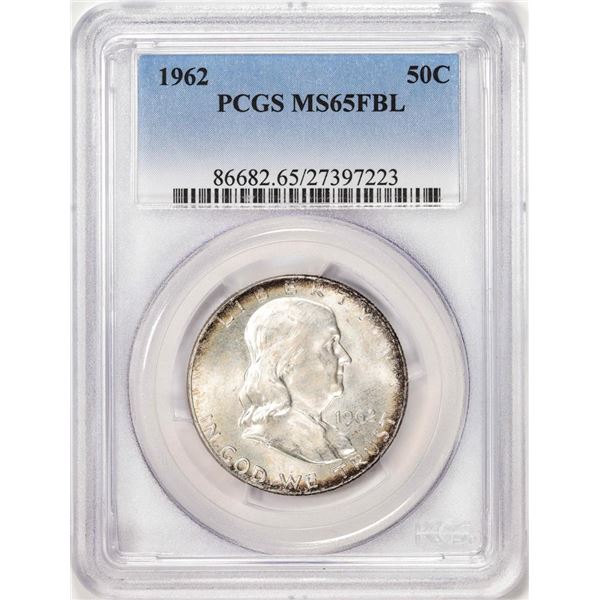 1962 Franklin Half Dollar Coin PCGS MS65FBL