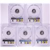 Image 2 : Lot of (5) 2018-Mo Mexico Proof 1/20 oz Silver Libertad Coin PCGS PR69DCAM