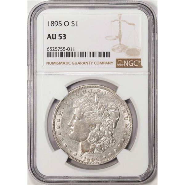 1895-O $1 Morgan Silver Dollar Coin NGC AU53