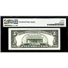 Image 2 : 1995 $5 Federal Reserve Note Cleveland Fr.1985-D PMG Gem Uncirculated 66EPQ