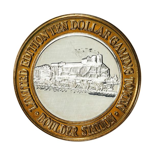 .999 Silver Boulder Station Hotel Casino Las Vegas, Nevada $10 Limited Casino Token