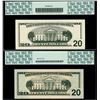 Image 2 : Lot of (2) 2001/2009 $20 Federal Reserve STAR Notes PCGS Graded