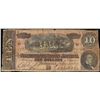 Image 1 : 1864 $10 Confederate States of America Note