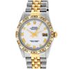 Image 2 : Rolex Men's Two Tone White Roman Diamond Datejust Wristwatch