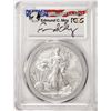 Image 1 : 2014-W $1 Burnished American Silver Eagle Coin PCGS SP70 Edmund C. Moy Signature