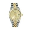 Image 2 : Rolex Men's Two Tone Champagne Index Datejust Wristwatch