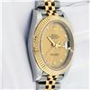 Image 8 : Rolex Mens Factory Champagne Diamond Datejust Wristwatch With Box and Card