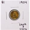 Image 1 : 1904 $1 Lewis and Clark Commemorative Gold Dollar Coin