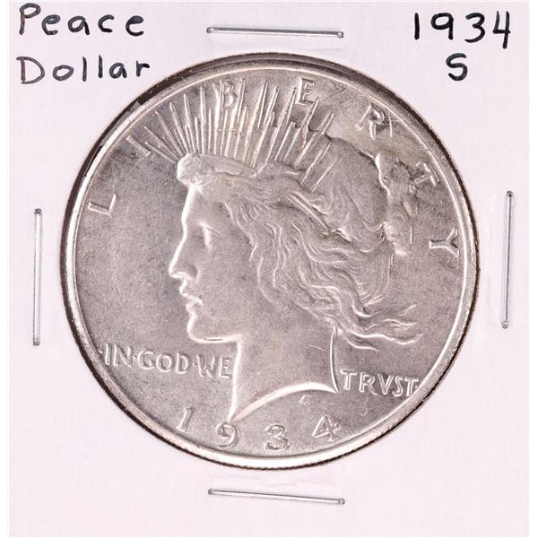 1934-S $1 Peace Silver Dollar Coin