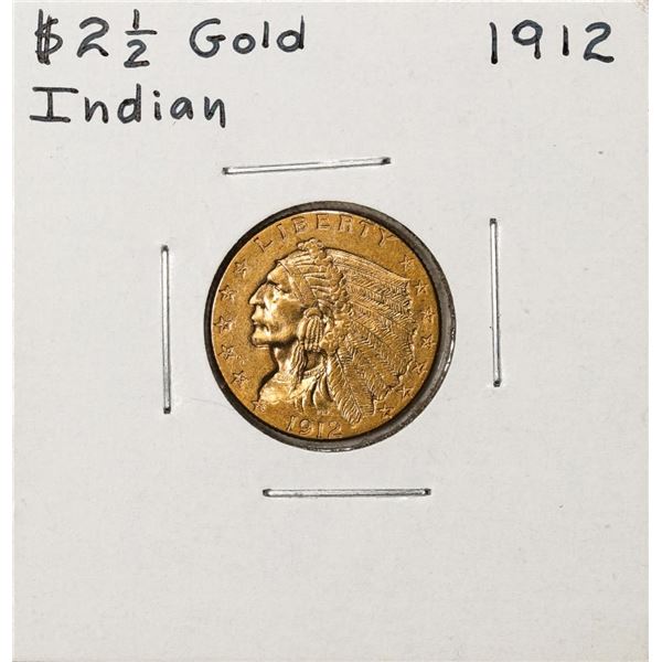 1912 $2 1/2 Indian Head Quarter Eagle Gold Coin