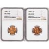 Image 1 : Lot of 1948-S & 1949-S Lincoln Wheat Cent Coins NGC MS67RD