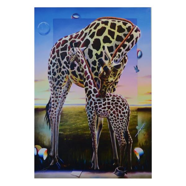 Ferjo "A Mothers Kiss" Limited Edition Giclee On Canvas