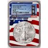 Image 1 : 2021(S) Type 1 $1 American Silver Eagle Coin NGC MS70 ER San Francisco Flag Core