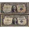 Image 1 : Pair of 1935A $1 Experimental "R" & "S" Silver Certificate Notes