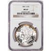 Image 1 : 1881-S $1 Morgan Silver Dollar Coin NGC MS67 Amazing Toning