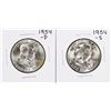 Image 1 : Lot of 1954-D & 1954-S Franklin Half Dollar Coins