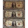 Image 1 : Lot of (3) 1935A $1 Hawaii WWII Emergency Issue Silver Certificate Notes