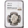 Image 1 : 1884-O $1 Morgan Silver Dollar Coin NGC MS63 PL