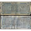 Image 2 : Lot of (2) 1864 $10 Confederate States of America Notes