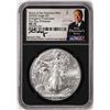 Image 1 : 2020(S) $1 American Silver Eagle Coin NGC MS70 First Day of Release Moy Signature