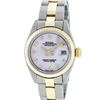 Image 2 : Rolex Ladies Two Tone Cream Jubilee Datejust Wristwatch