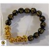 Image 1 : BLACK OBSIDIAN BEAD BRACELET