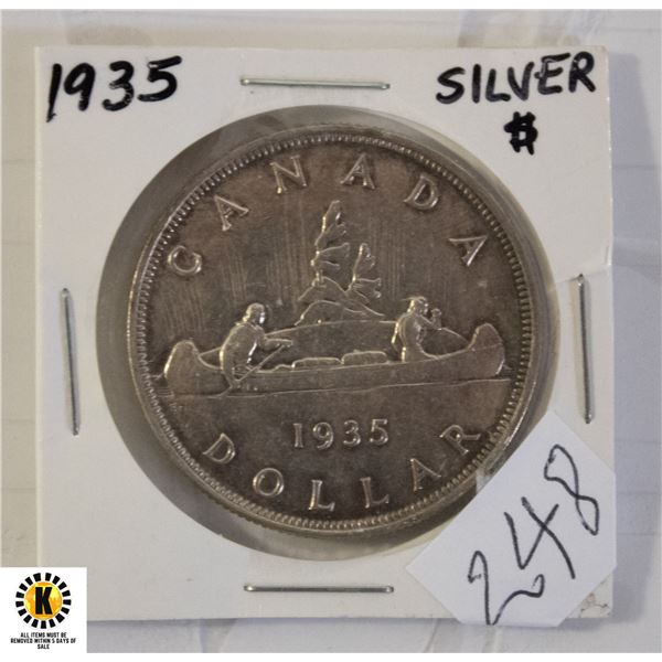 248)1935 SILVER DOLLAR