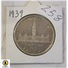 Image 1 : 258)1939 SILVER DOLLAR