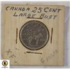 Image 1 : 90)1973 EF CANADA $.25 LARGE BUST RCMP
