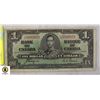 Image 1 : 211) 1937 KING GEORGE CANADIAN $1 BILL,