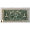 Image 2 : 122)1937 BANK OF CANADA, ONE DOLLAR