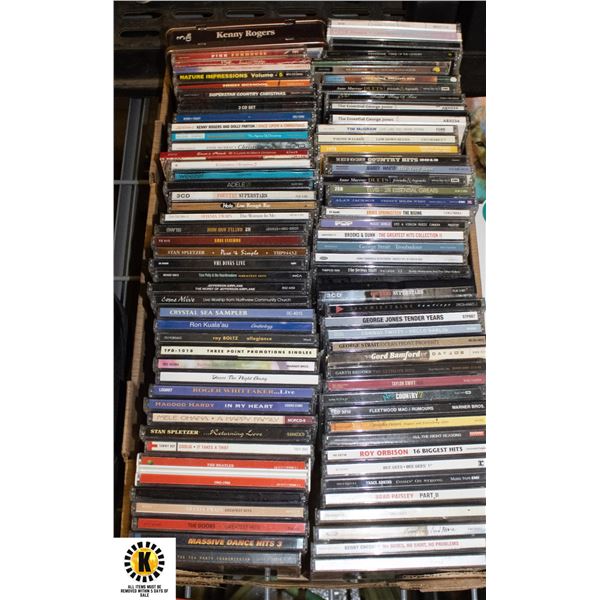 APPX 100 CD VARIETY OF STYLES - CONTRY,ROCK,POP,