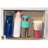 Image 1 : FLAT OF QUALITY WATER BOTTLES AND COFFEE MUGS