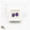 Image 1 : #140-UNHEATED PURPLE AMETHYST GEMSTONE 3.45CT