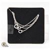 Image 1 : #268-STERLING SILVER 925 NECKLACE 18"/2PCS