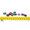 Image 1 : #67-AMETHYST ,RUBY,EMERALD GEMSTONE 97.55 CT