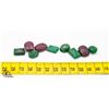 Image 1 : #26-GREEN EMERALD & RUBY GEMSTONE 103.40 CT