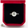 Image 1 : #614-GRA CERTIFIED RING WITH 2.00 CARAT MOISSANITE